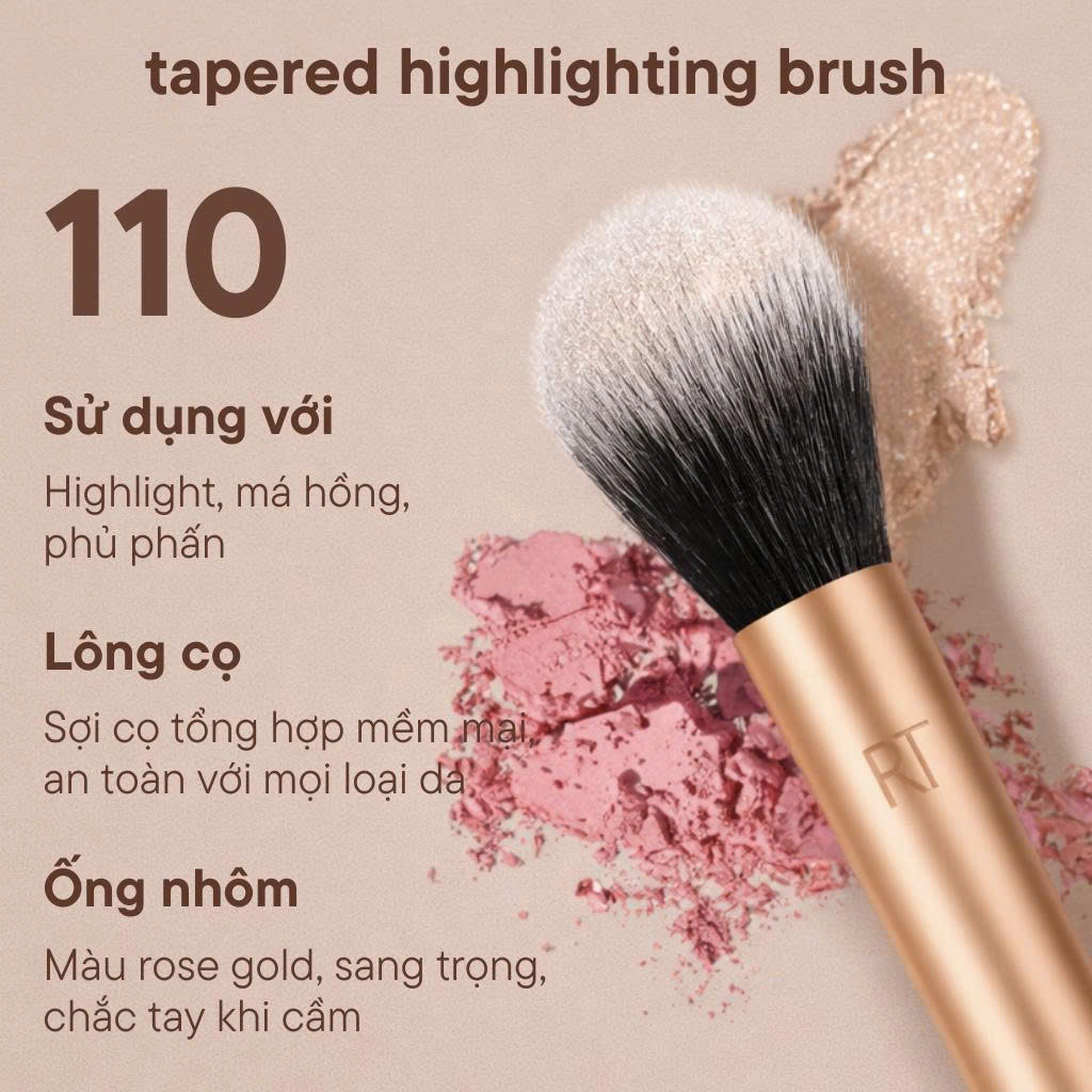 Cọ Highlight Đầu Nhọn RT Real Techniques Tapered Highlighting Brush R110